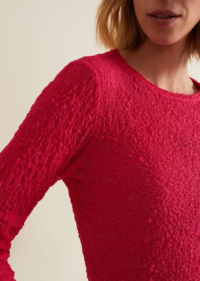 Lainey Pink Lace Top Pink Women Phase Eight Tops and TShirts