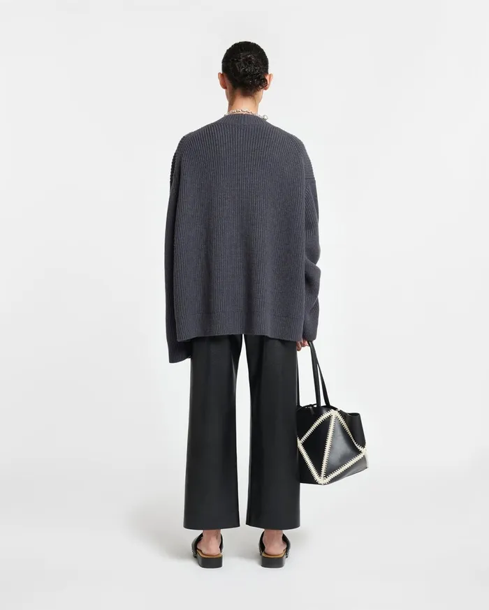 Laran CashmereBlend Cardigan School Grey WomenMen Nanushka Tops