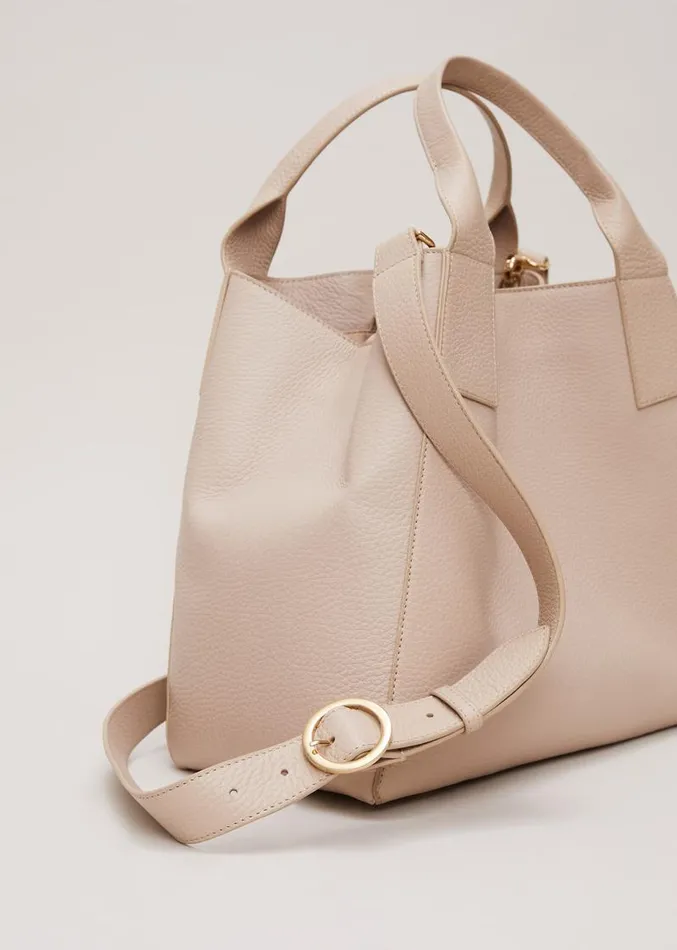 Large Leather Tote Bag Neutral Women Phase Eight Bags and Clutches
