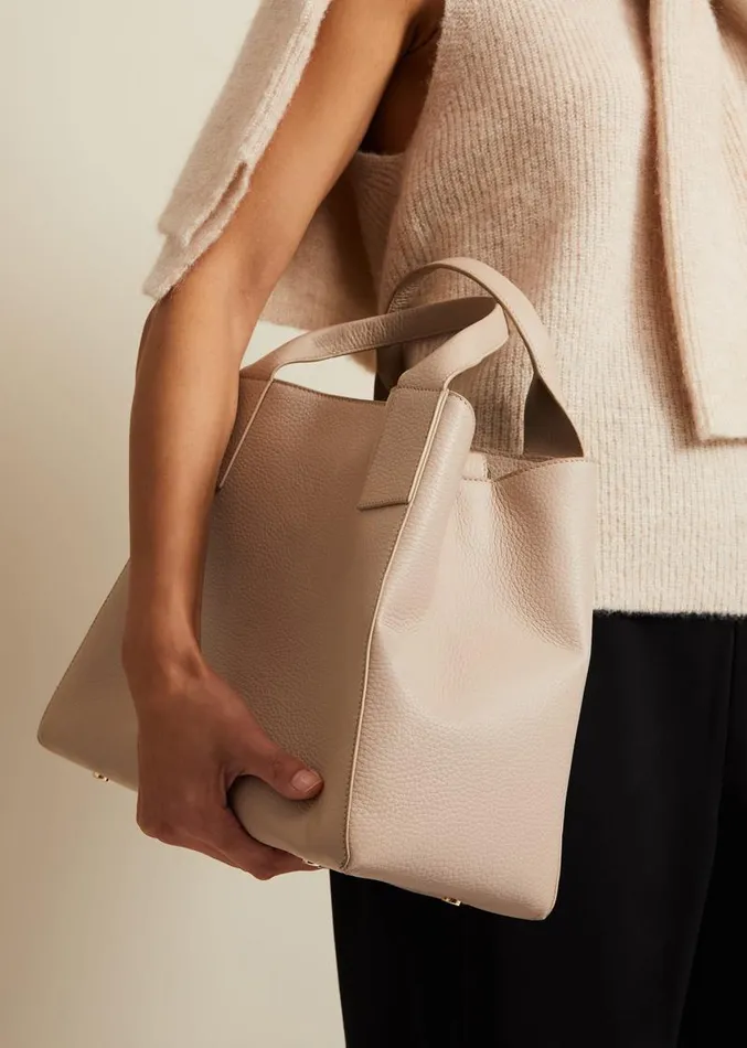 Large Leather Tote Bag Neutral Women Phase Eight Bags and Clutches