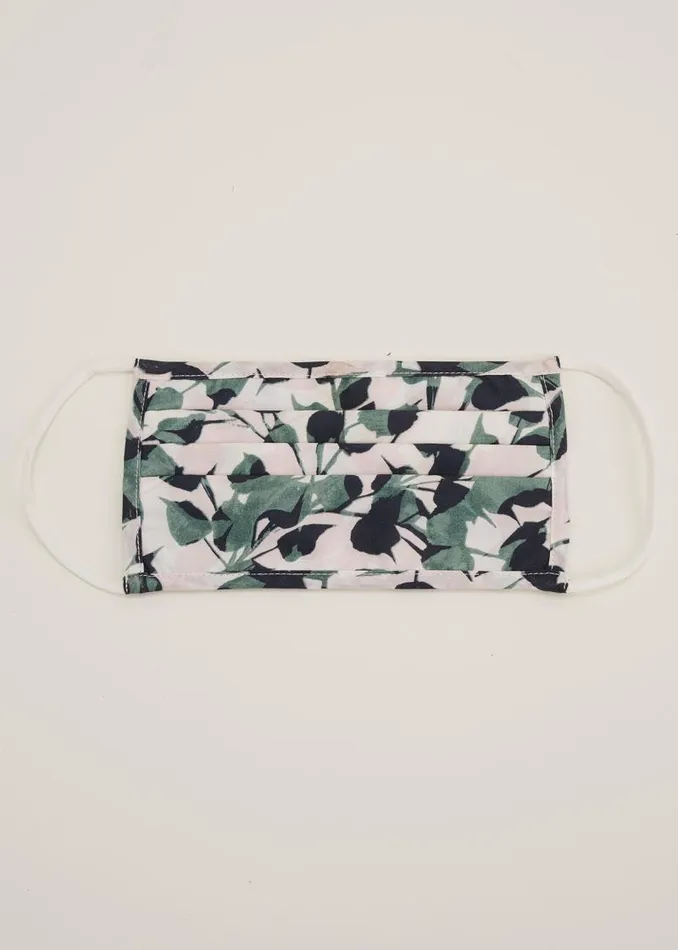 Larissa Leaf Face Mask Green Women Phase Eight Scarves