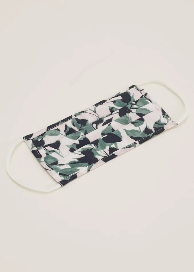 Larissa Leaf Face Mask Green Women Phase Eight Scarves
