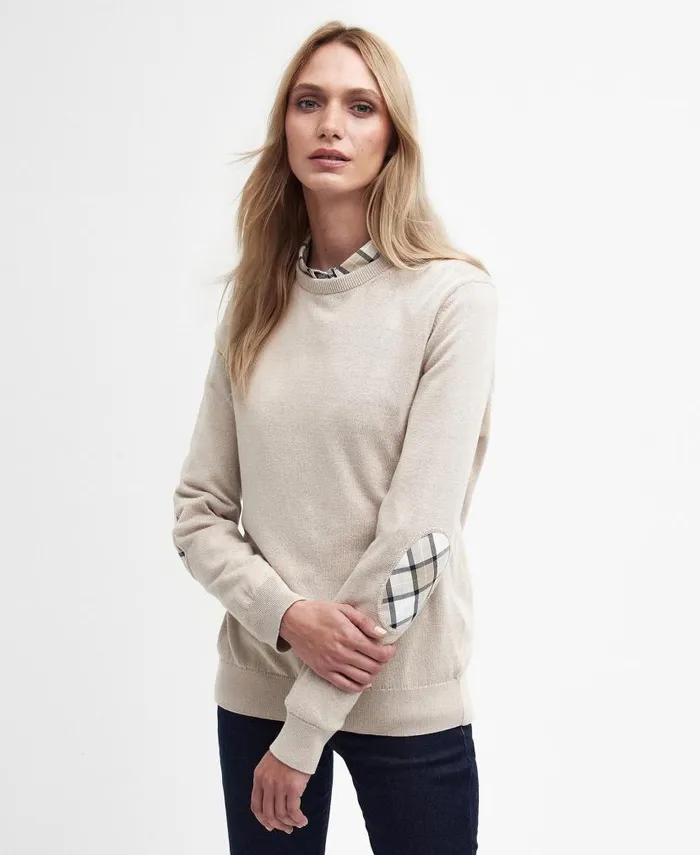 Lavender Crew Neck Jumper Bayleaf Women Barbour Jumpers
