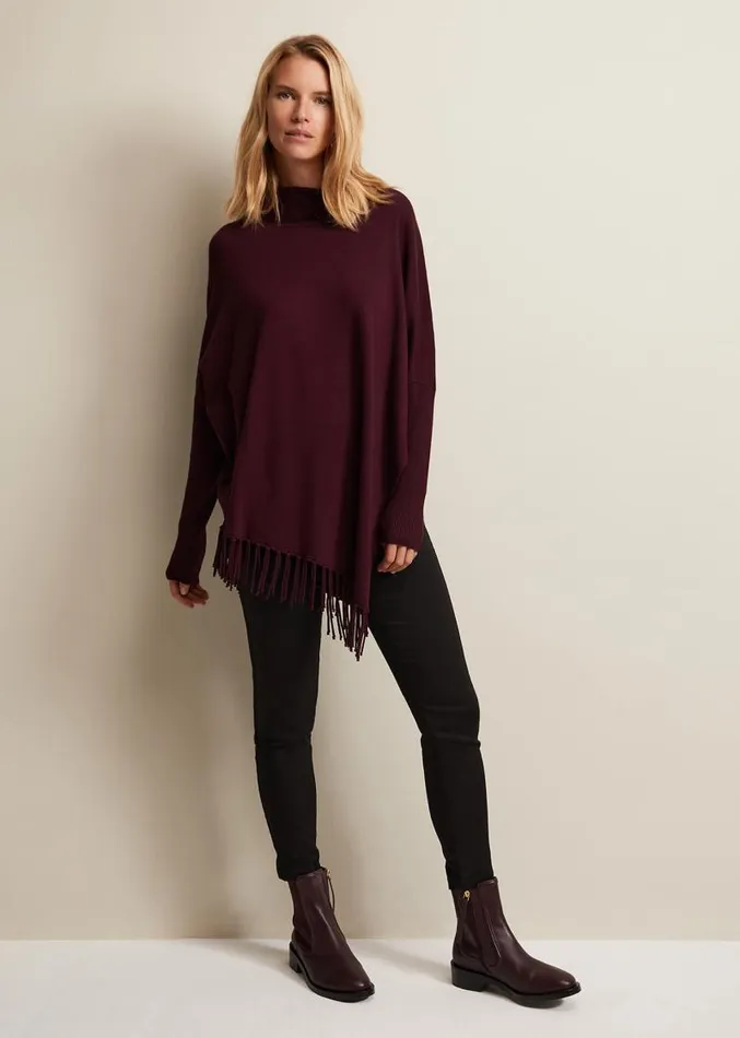 Leather Ankle Boots Burgundy Women Phase Eight Boots