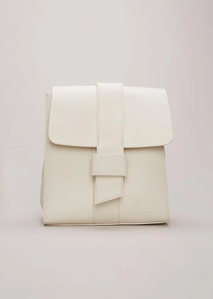 Leather Backpack Ivory Women Phase Eight Bags and Clutches