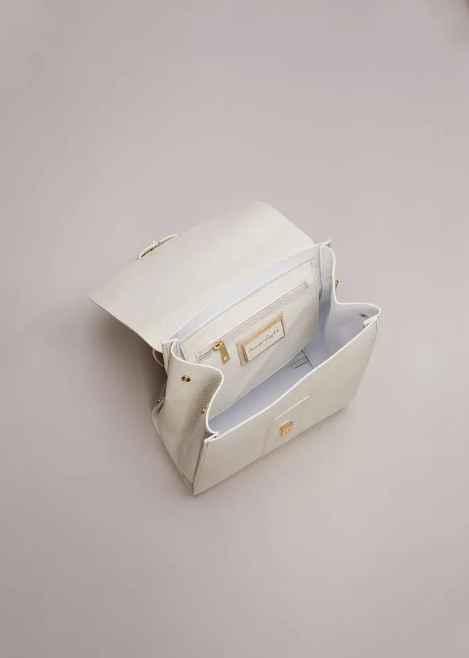 Leather Backpack Ivory Women Phase Eight Bags and Clutches