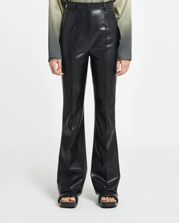 Leena Okobor AltLeather Pants Black Women Nanushka Pants