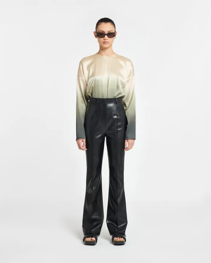 Leena Okobor AltLeather Pants Black Women Nanushka Pants