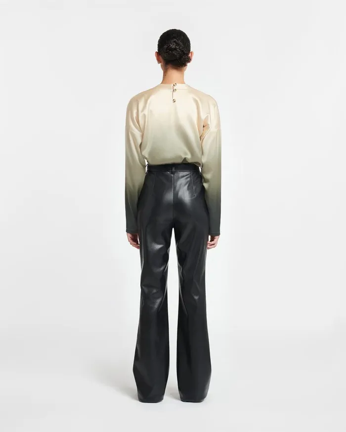 Leena Okobor AltLeather Pants Black Women Nanushka Pants