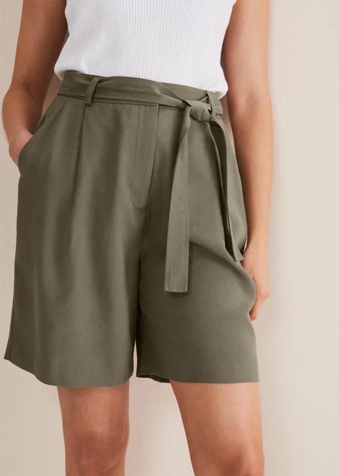 Leonar CoOrd Short Khaki Women Phase Eight Trousers