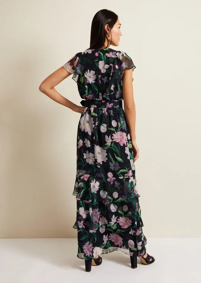 Leonie Floral Maxi Dress Multicoloured Women Phase Eight Dresses