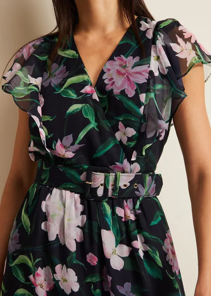 Leonie Floral Maxi Dress Multicoloured Women Phase Eight Dresses