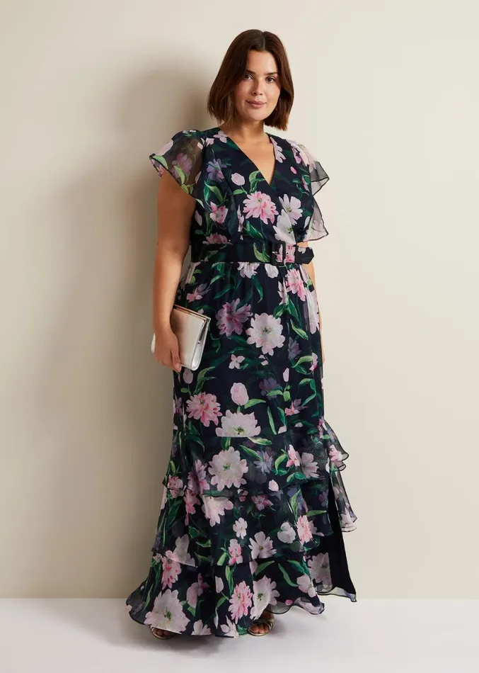 Leonie Floral Maxi Dress Multicoloured Women Phase Eight Dresses