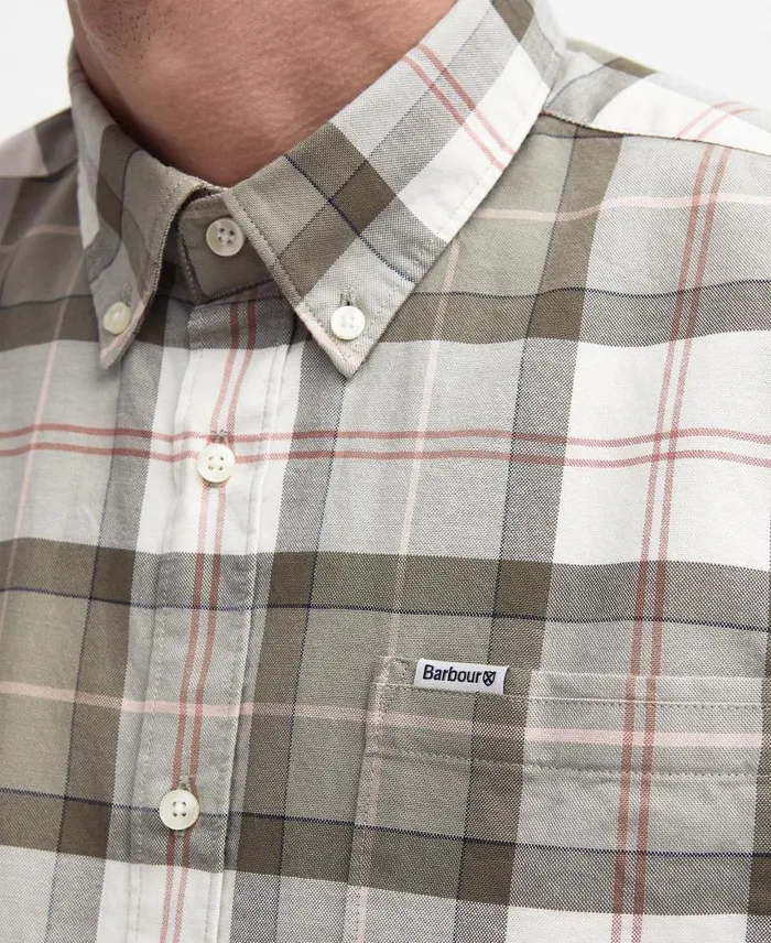 Lewis Tailored LongSleeved Shirt Berwick Blue Tartan Men Barbour Shirts