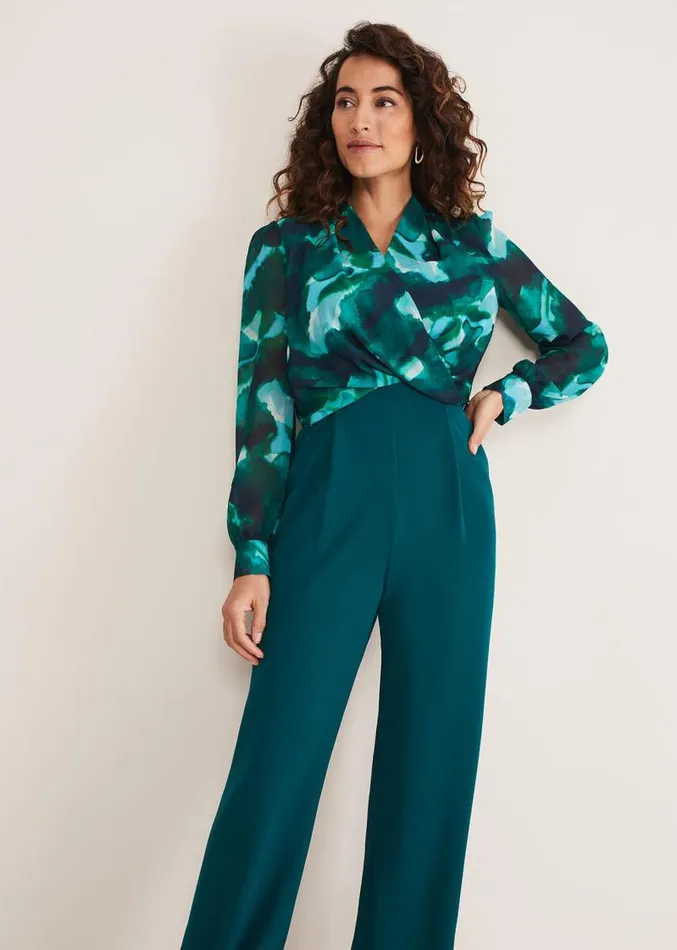 Lexi Print Jumpsuit Multicoloured Women Phase Eight Dresses