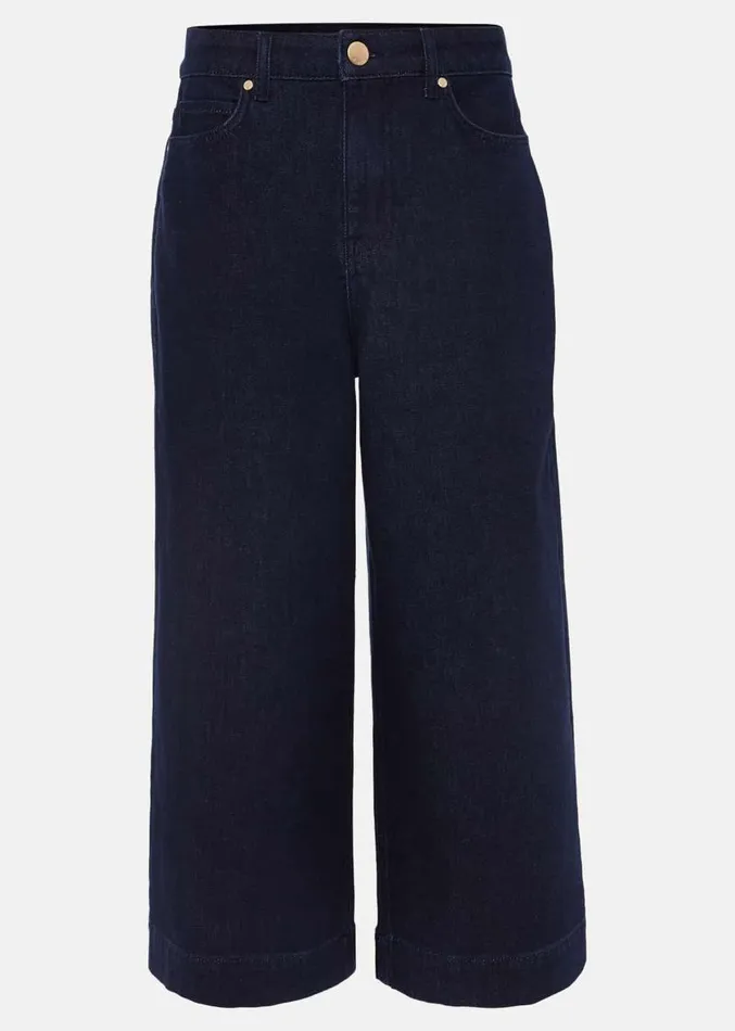 Leyla Dark Wash Denim Culotte Dark Wash Women Phase Eight Trousers