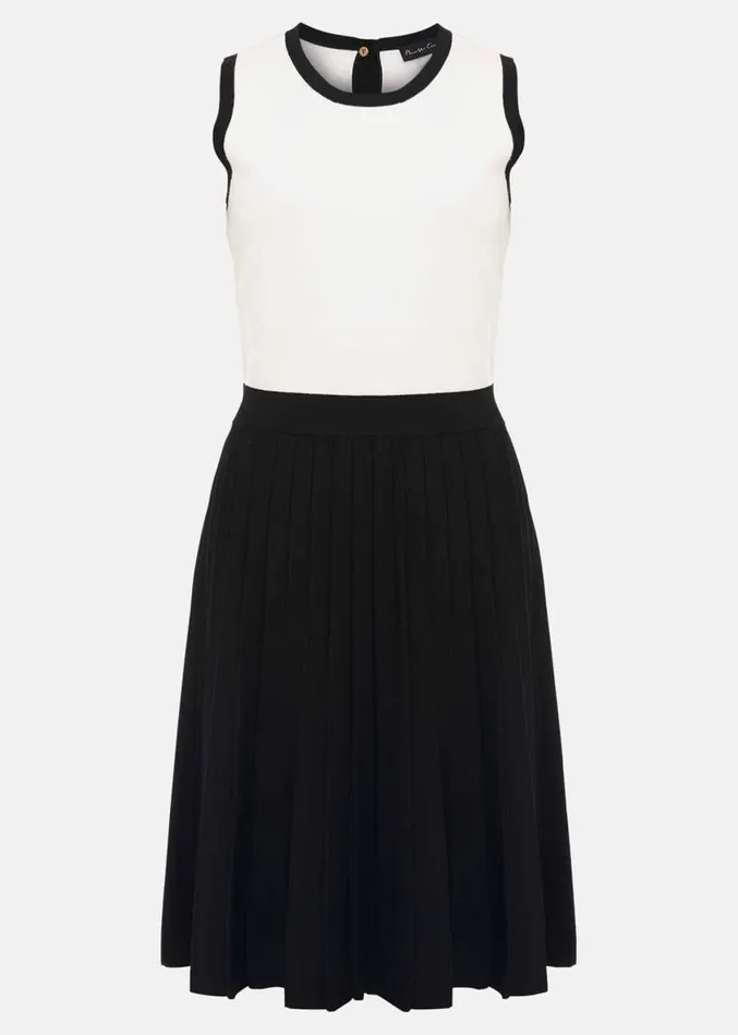 Libby Textured Knit Dress Blackivory Women Phase Eight Dresses