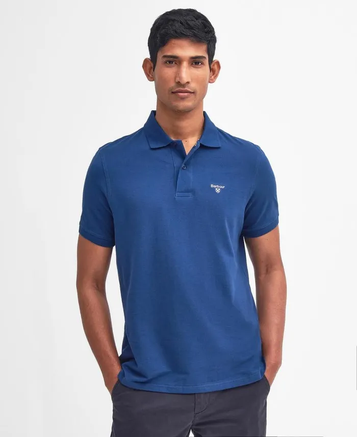 Lightweight Sports Polo Shirt Racing Green Men Barbour Polo Shirts