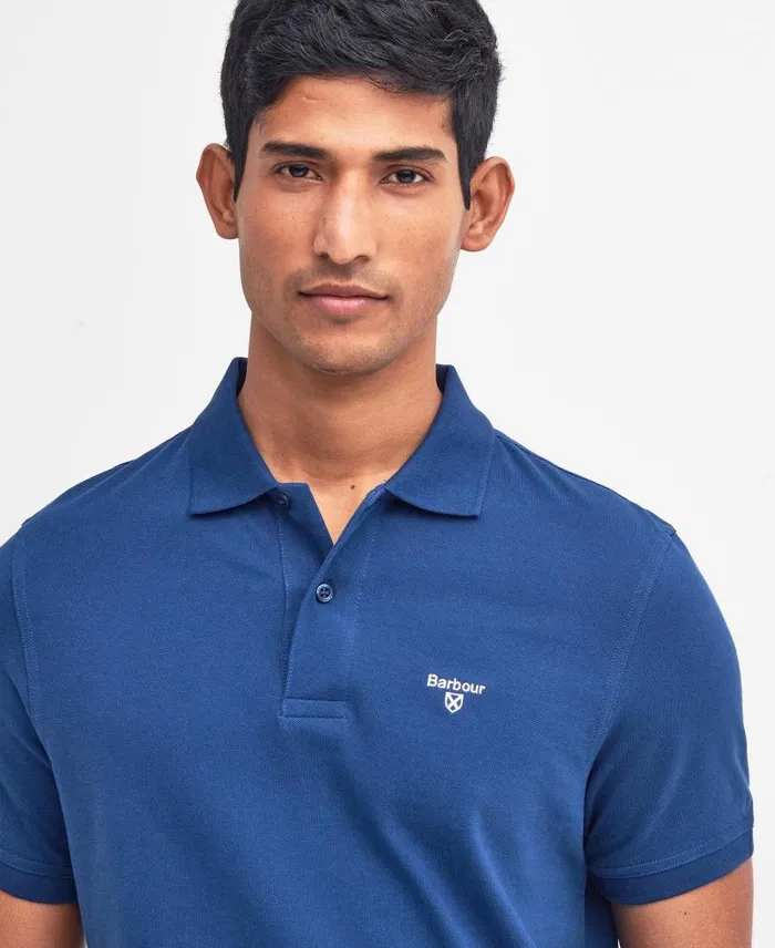 Lightweight Sports Polo Shirt Racing Green Men Barbour Polo Shirts