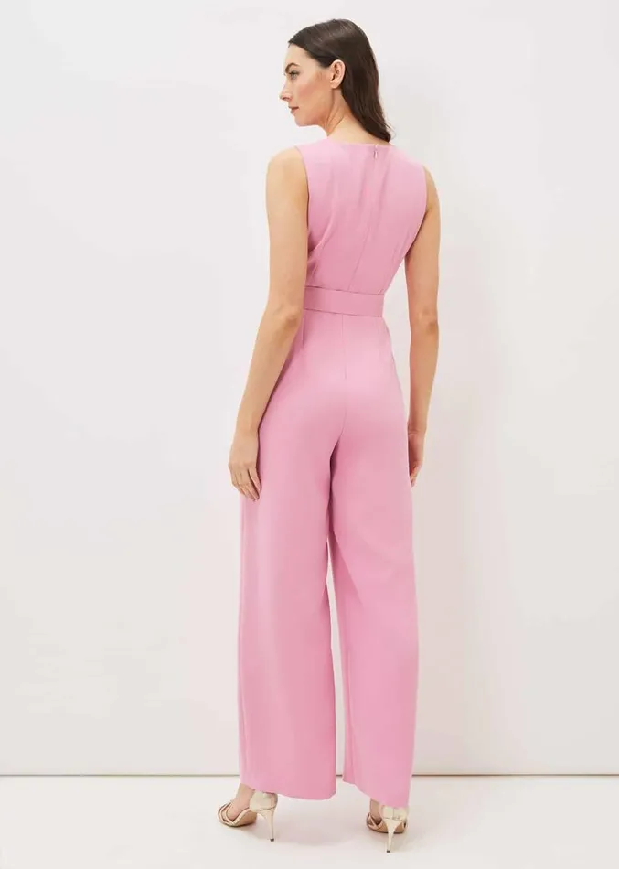 Lissia Pink Wide Leg Jumpsuit Candy Pink Women Phase Eight Dresses