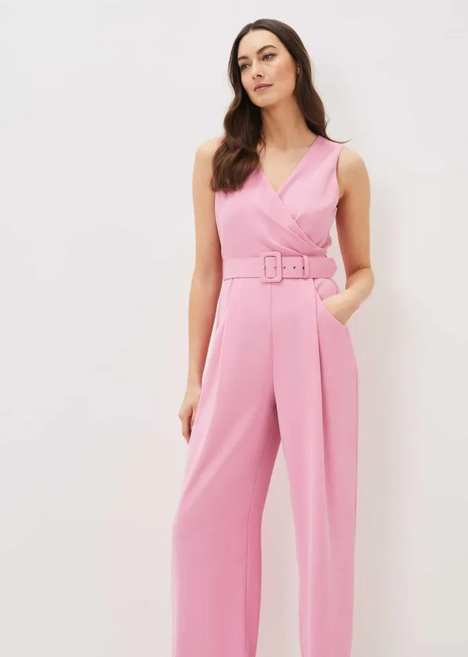 Lissia Pink Wide Leg Jumpsuit Candy Pink Women Phase Eight Dresses