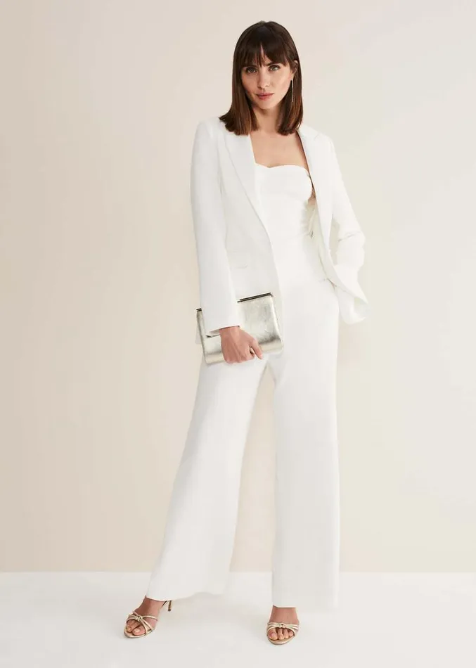 Lohra Corset Top White Women Phase Eight Tops and TShirts