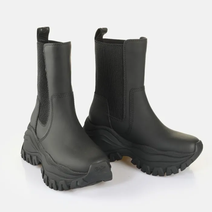 Lola Chelsea Black Buffalo Boots and AnkleBoots Lola Chelsea Black Buffalo Boots and AnkleBoots