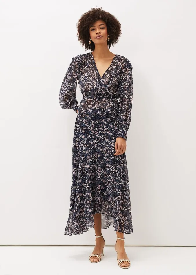 Lola Floral CoOrd Maxi Skirt Navypink Women Phase Eight Skirts