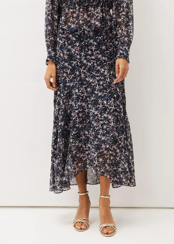 Lola Floral CoOrd Maxi Skirt Navypink Women Phase Eight Skirts