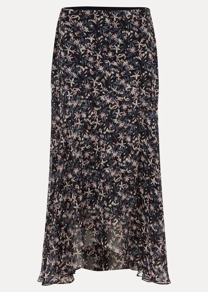 Lola Floral CoOrd Maxi Skirt Navypink Women Phase Eight Skirts