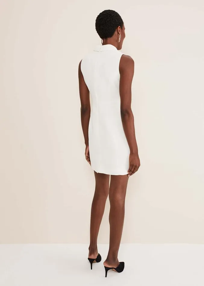 Lolicia Sleeveless Tux Dress White Women Phase Eight Dresses