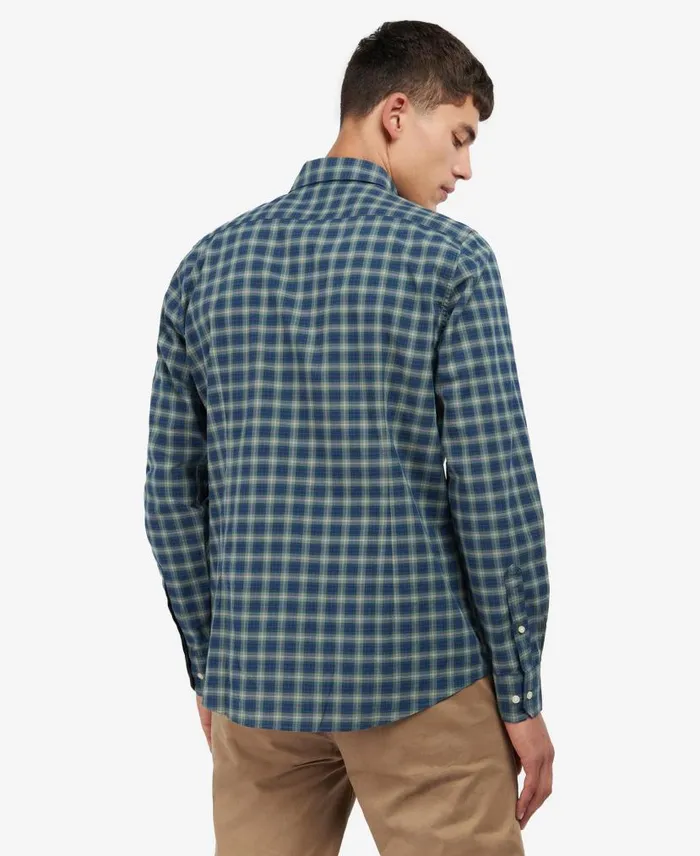 Lomond Tailored LongSleeved Shirt Amble Sand Tartan Men Barbour Shirts