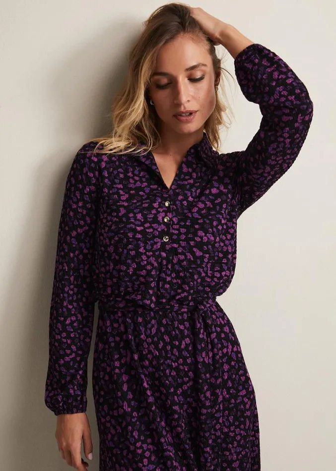 Loretta Floral Midi Dress Blackmulti Women Phase Eight Dresses