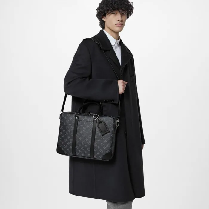Louis Vuitton Bags Louis Vuitton M46457 PorteDocuments Voyage PM Black 8211 Louis Vuitton Handbag Store 8211 Men