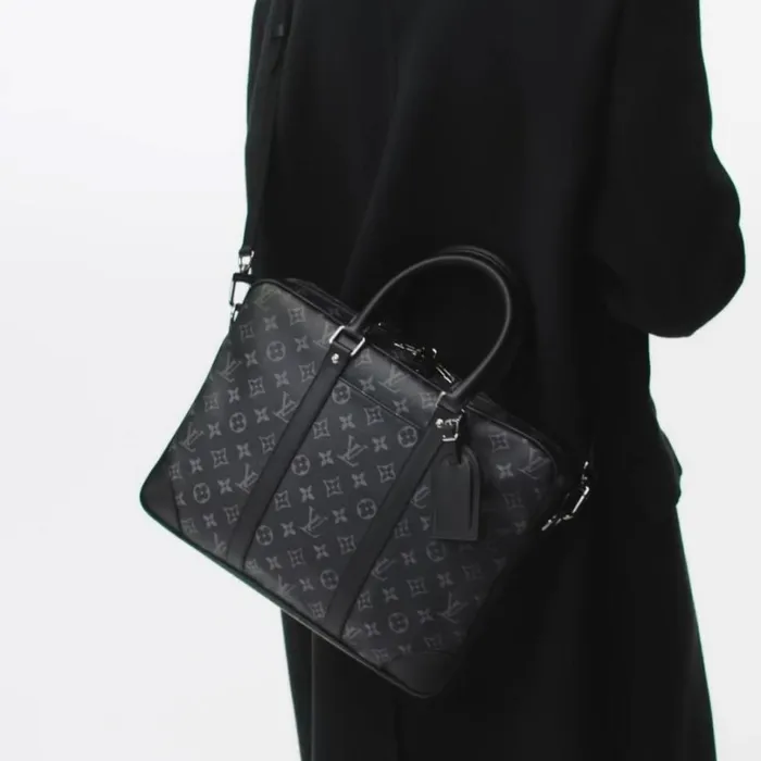 Louis Vuitton Bags Louis Vuitton M46457 PorteDocuments Voyage PM Black 8211 Louis Vuitton Handbag Store 8211 Men
