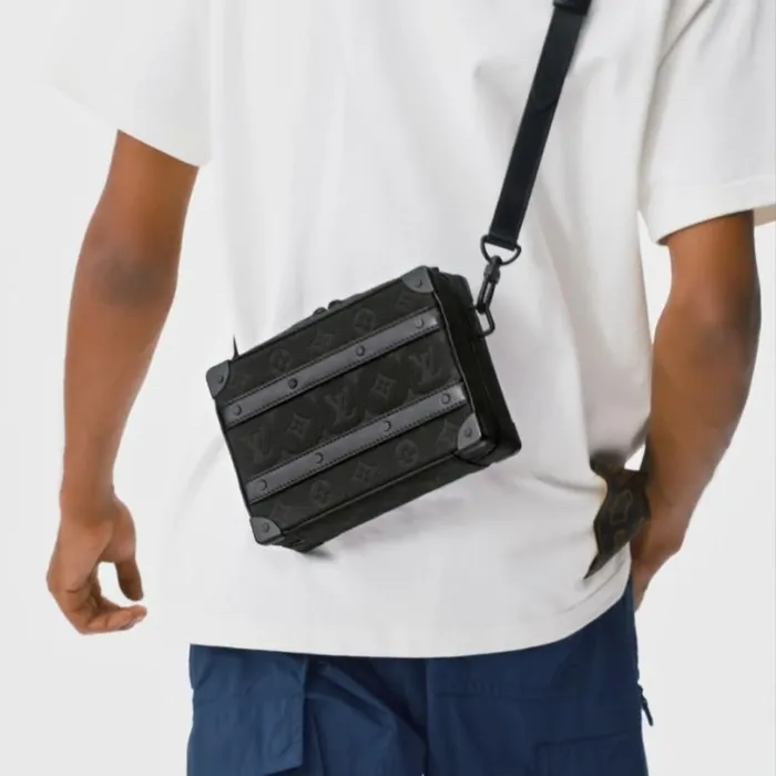 Louis Vuitton Bags Louis Vuitton M59163 Handle Soft Trunk Black Monogram 8211 Louis Vuitton Handbag Store 8211 Men