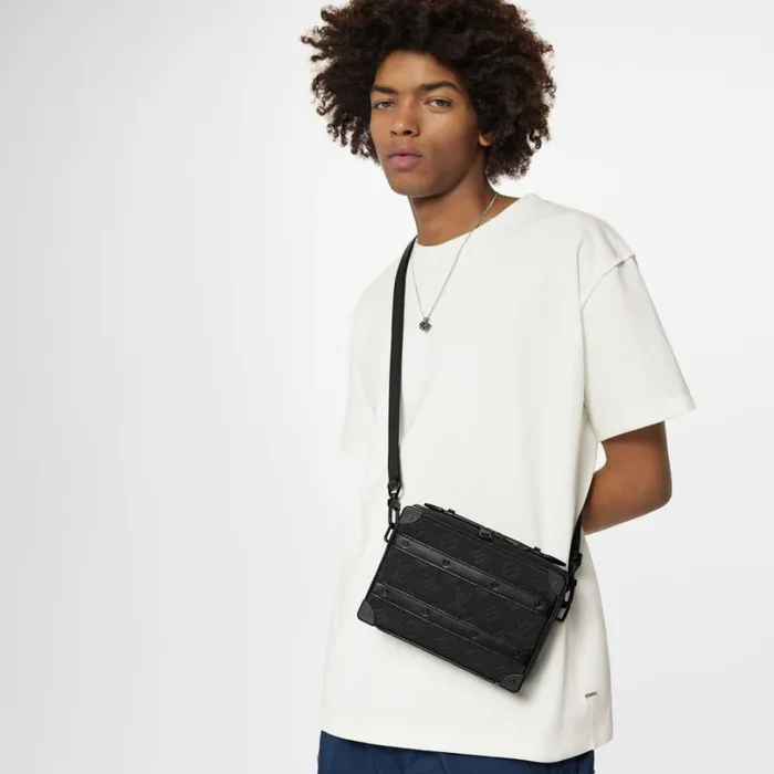 Louis Vuitton Bags Louis Vuitton M59163 Handle Soft Trunk Black Monogram 8211 Louis Vuitton Handbag Store 8211 Men