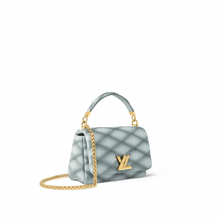 Louis Vuitton Twist Bag Louis Vuitton M24186 GO14 MM Ecume Gray 8211 Louis Vuitton Handbag Store 8211 Women
