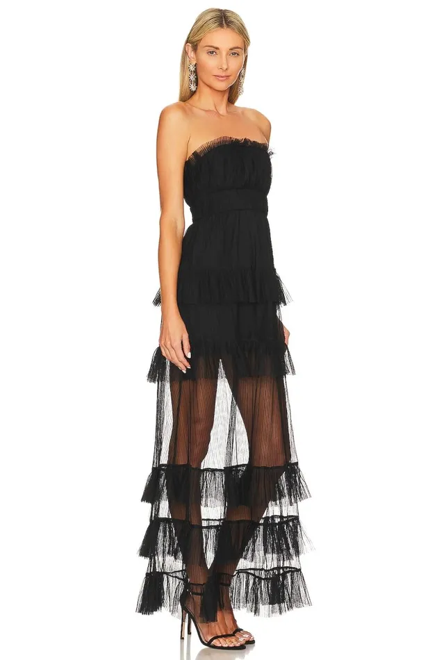 Lovers and Friends Dresses Women Barlow Gown Black Lovers and Friends Dresses Women Barlow Gown Black