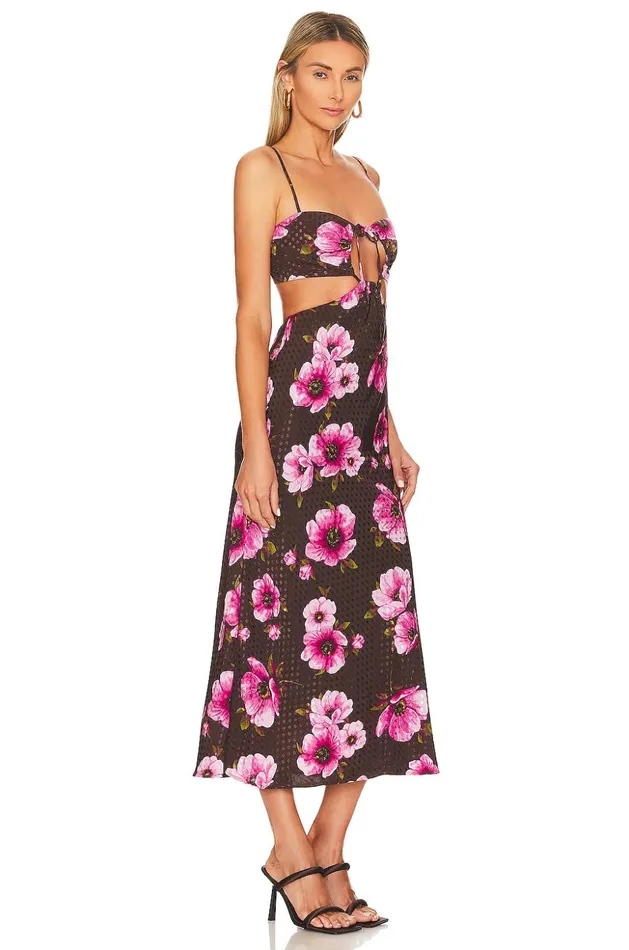 Lovers and Friends Dresses Women Camden Midi Dress Tessa Floral Multi Lovers and Friends Dresses Women Camden Midi Dress Tessa Floral Multi