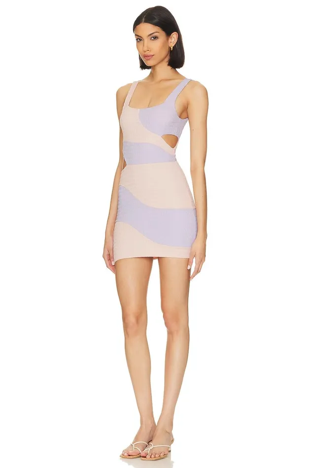 Lovers and Friends Dresses Women Catcha Wave Mini Dress Pink and Lilac Lovers and Friends Dresses Women Catcha Wave Mini Dress Pink and Lilac