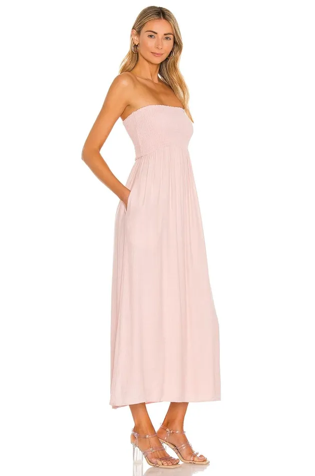 Lovers and Friends Dresses Women Fielle Midi Dress Baby Pink Lovers and Friends Dresses Women Fielle Midi Dress Baby Pink