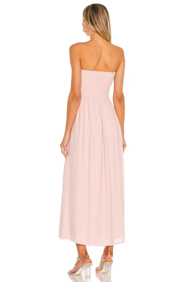Lovers and Friends Dresses Women Fielle Midi Dress Baby Pink Lovers and Friends Dresses Women Fielle Midi Dress Baby Pink