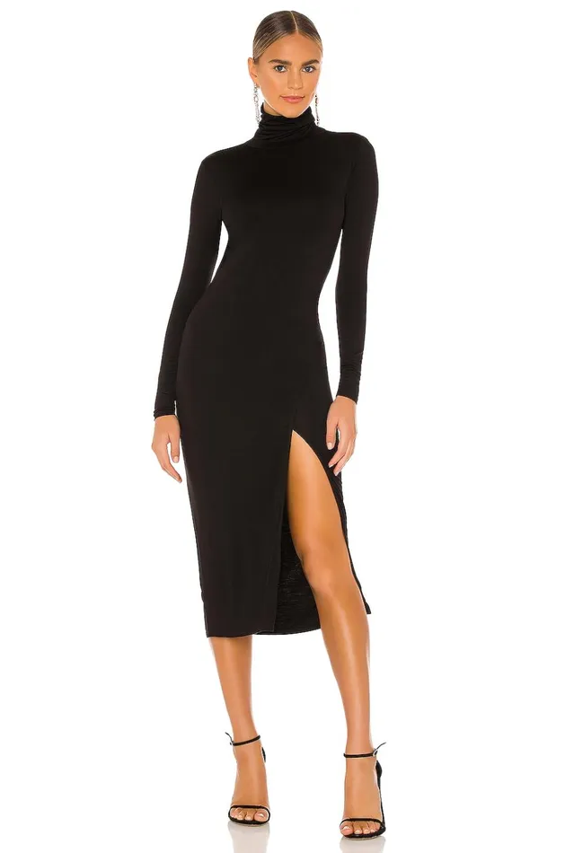 Lovers and Friends Dresses Women Gigi Midi Dress Black Lovers and Friends Dresses Women Gigi Midi Dress Black
