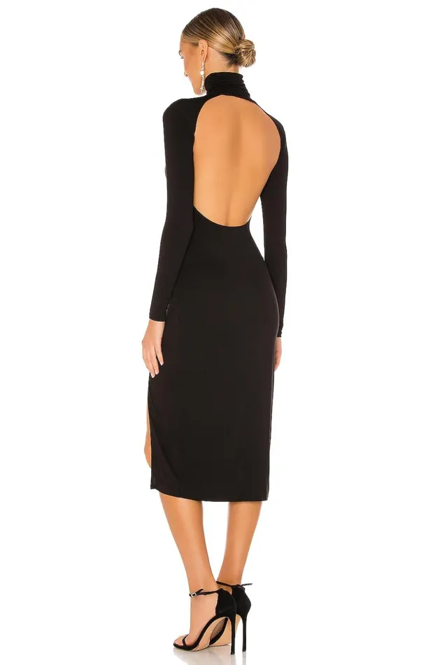 Lovers and Friends Dresses Women Gigi Midi Dress Black Lovers and Friends Dresses Women Gigi Midi Dress Black