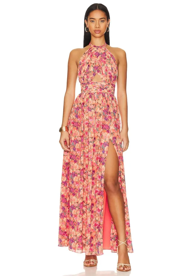 Lovers and Friends Dresses Women Hazel Gown Impressionist Floral