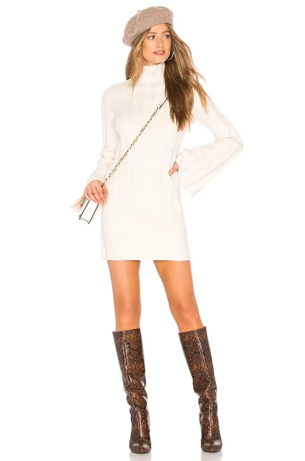 Lovers and Friends Dresses Women Taytay Sweater Dress Ivory