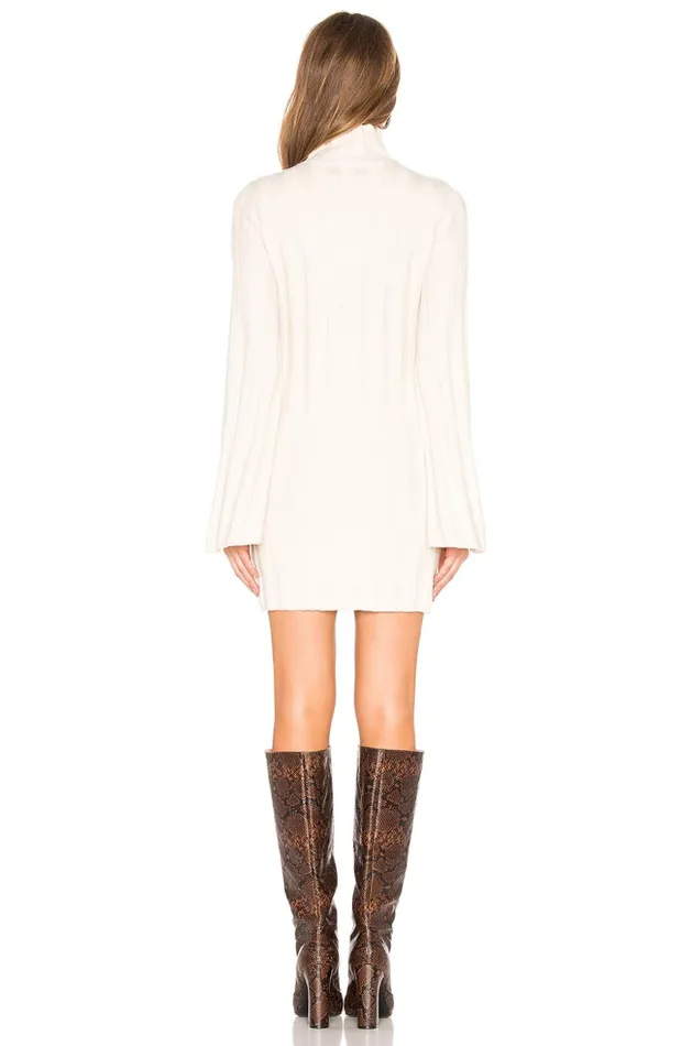 Lovers and Friends Dresses Women Taytay Sweater Dress Ivory Lovers and Friends Dresses Women Taytay Sweater Dress Ivory