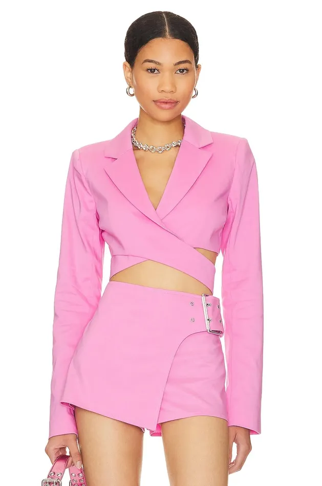 Lovers and Friends Jackets and Coats Women August Wrap Blazer Orchid Pink