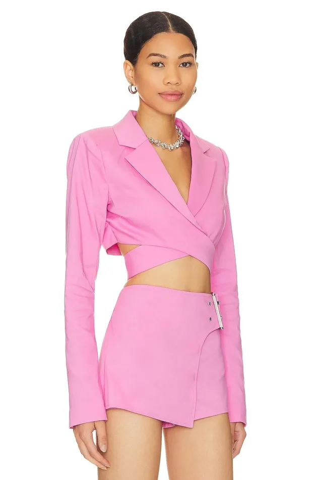 Lovers and Friends Jackets and Coats Women August Wrap Blazer Orchid Pink Lovers and Friends Jackets and Coats Women August Wrap Blazer Orchid Pink